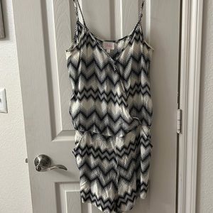 Parker black and white romper